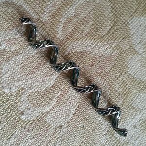 Silver & Rainbow Metal Hair Coil
